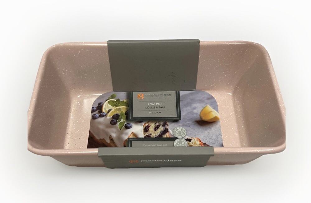 Masterclass Premium Loaf Pan Non Stick Heavy Gauge Steel - 9x6 PINK Speckled